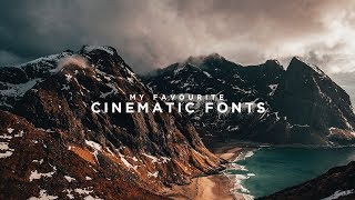 6 Cinematic FONTS for FREE Final Cut Pro X Adobe Premiere Pro CC etc [upl. by Flavius]