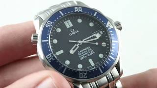 Omega Seamaster Diver 300m JAMES BOND 007 25318000 Professional Luxury Watch Review [upl. by Siderf633]