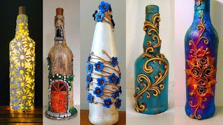 5 DIY Bottle Art Ideas [upl. by Campy]