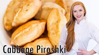 How to Make Traditional Russian Piroshki with Braised Cabbage Filling [upl. by Joete]