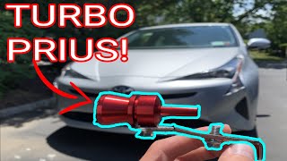 Turbo Exhaust Whistle vs Toyota Prius It Works [upl. by Haianeb]