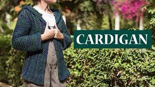 Cardigan con capucha a crochet [upl. by Egon]