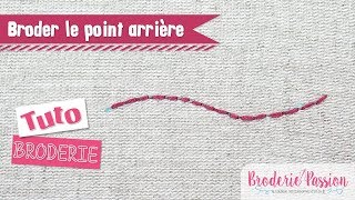 Broderie  Le point arrière [upl. by Bat]