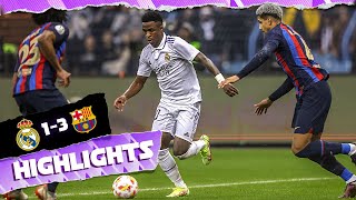 Real Madrid 13 FC Barcelona  HIGHLIGHTS  Spanish Super Cup [upl. by Isiad]