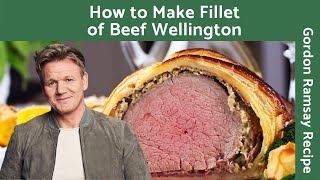 How to Make Fillet of Beef Wellington with Red Wine Sauce  Gordon Ramsay [upl. by Ayahsey]