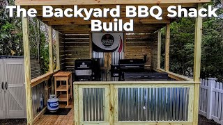 Building a Backyard BBQ Shack  Lets Tour My BBQ SHACK  first look [upl. by Liesa569]