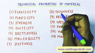 English Mechanical properties of materials [upl. by Cathie]