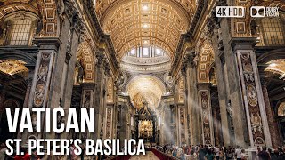 Saint Peter’s Square amp Basilica 🇻🇦 Vatican City 4K HDR Walking Tour [upl. by Noitsuj]