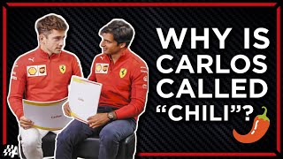 Charles Leclerc amp Carlos Sainz Answer Hilarious F1 Fan Assumptions [upl. by Aneral]