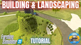 BUILDING amp LANDSCAPING  Farming Simulator 22 [upl. by Alisen687]