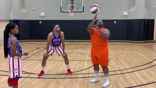 Cream Biggums tries out for the Harlem Globetrotters [upl. by Courcy886]