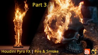 Pyro FX in Houdini Tutorial Part 03  Realistic Fire amp Smoke  For Beginner [upl. by Greenfield982]