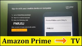 How to Sign In Amazon Prime Video Account from Smart TV  Where to Enter Your Code [upl. by Atrim417]