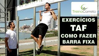 Exercícios do TAF  Como fazer Flexão de Braços em Barra Fixa  Treino Correto 25 [upl. by Piwowar]