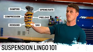 Motorcycle Suspension Terminology Explained  The Shop Manual [upl. by Lovering]