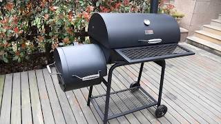 Royal Gourmet® CC1830F BBQ Charcoal Grill with Offset Smoker [upl. by Joette312]