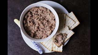 Andrew Zimmern Cooks Chopped Chicken Liver [upl. by Dnomsaj]