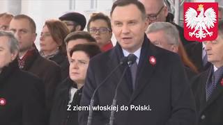 National Anthem of Poland Mazurek Dąbrowskiego [upl. by Ailel974]