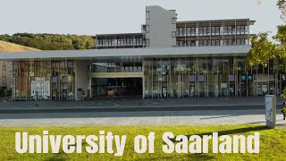 University of Saarland  Universität des Saarlandes Saarbrücken  Campus Tour  Drone View [upl. by Ailerua]