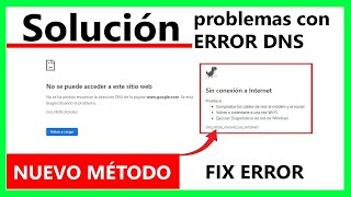 SOLUCIÓN DNS Error  Fix DNS Error  DNSPROBEFINISHEDNO INTERNET  DNS PROBE POSSIBLE SOLUTION [upl. by Patman]