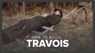 How to Build a Travois  Surviving in the Wild [upl. by Minabe272]