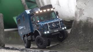 Does anyone like to drive slowly like this ScaleArt Unimog RV RC model [upl. by Ninnahc]