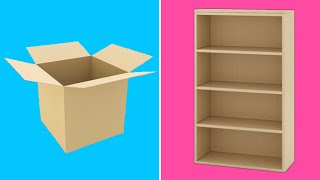 5 CARDBOARD FURNITURES IDEAS  BEST OUT OF WASTE CRAFT  EASY CARDBOARD DIY  WASTE MATERIAL CRAFT [upl. by Lienahs]