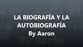 Biografía y autobiografía [upl. by Scoter]