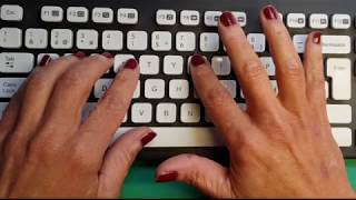 Dactylographie  Frappe à laveugle sur un clavier AZERTY méthode [upl. by Ajad701]