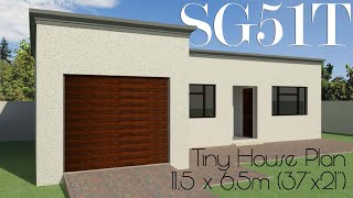 2 Bedroom House Plan Small House Plans SG51T Nethouseplans [upl. by Schwinn]