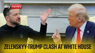 Trump and Zelenskyy clash in Washington [upl. by Simmonds159]