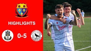 Caerleon 05 Cwmbrân Town  Gwent FA Senior cup  Quarter final highlights [upl. by Salkcin]