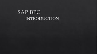 SAP BPC  1 Introduction  Overview  Start  Basics  System [upl. by Salokkin]