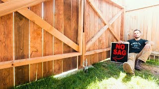 How to build a Fence Gate No Sag [upl. by Garvin]