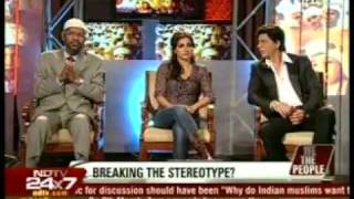 3Dr Zakir Naik Shahrukh Khan Soha Ali Khan on NDTV with Barkha Dutt [upl. by Evelina]