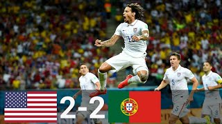 USA vs Portugal 22 All Goals amp Highlights English Commentary 2014 FIFA World Cup [upl. by Nagem]