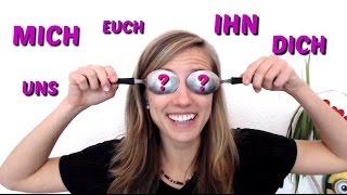 The ACCUSATIVE Part 4 German MICH DICH EUCH  Personal Pronouns of the ACCUSATIVE [upl. by Lacey]