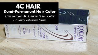 DemiPermanent Blue Black  Ion Color Brilliance  How To Hair Tutorial [upl. by Winny748]