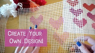 DIY Latch Hook Kit  Create Your Own Design  Knitting House Square [upl. by Jarvis]