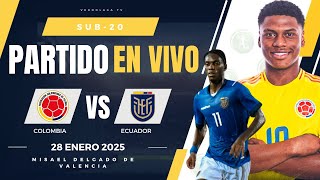 🔴 Colombia vs Ecuador EN VIVO  Sudamericano Sub20 [upl. by Arikaahs]