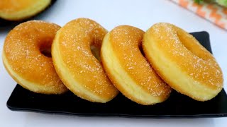 RESEP DONAT EMPUK DAN LEMBUT TANPA MIXER [upl. by Quintessa497]