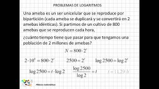 07 Problemas de logaritmos [upl. by Rolfe]