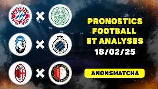 Pronostics et paris sur le foot aujourdhui Bayern  Celtic Atalanta  Brugge Milan  Feyenoord [upl. by Nwahsram]