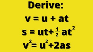 How to Derive the Equations of Motion Derivation [upl. by Ylla522]