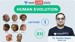 Human Evolution  Lecture 1  Class 12  Unacademy NEET  LIVE DAILY  NEET Biology  Sachin Sir [upl. by Nuzzi]