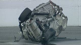 Geoff Bodine NASCAR Craftsman Truck Series Crash  NASCAR [upl. by Levey]