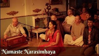 Namaste Narasimhaya  Narasimha Arati  Suprabha KV  Iskcon Hamburg [upl. by Kenji]