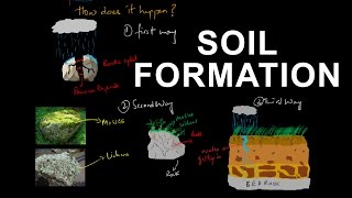 How soil is formed from rocks  Soil formation  Pedogenesis [upl. by Brace401]