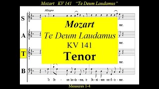 Mozart  KV141  Te Deum  Tenor [upl. by Yesmar]