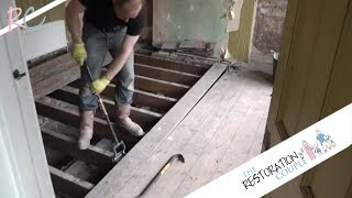 Removing Insulating and Restoring a Suspended Wooden Floor Part 1 of 3 [upl. by Melli]